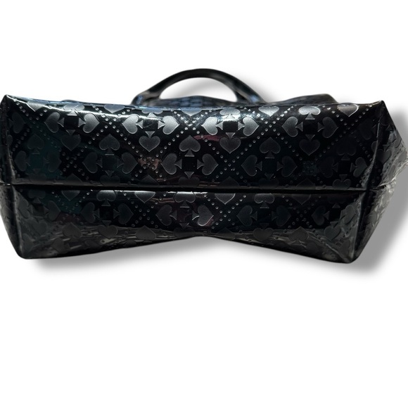 Kate Spade Emerald Ave Black Patent Leather Embossed Tote - Picture 5 of 14